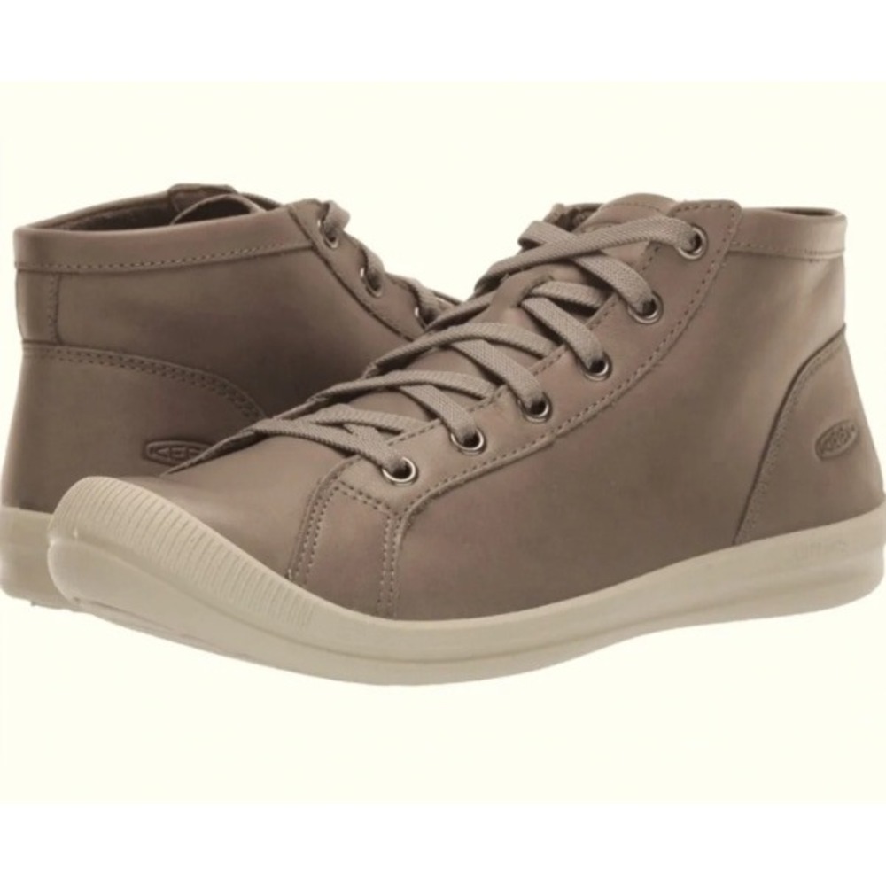 Keen Lorelai Chukka Boot Brindle Leather Lace Up Tan Taupe 6.5 Gorpcore Minimal